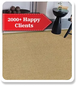 Beige sisal carpet with coarse, natural weave and matte finish.
